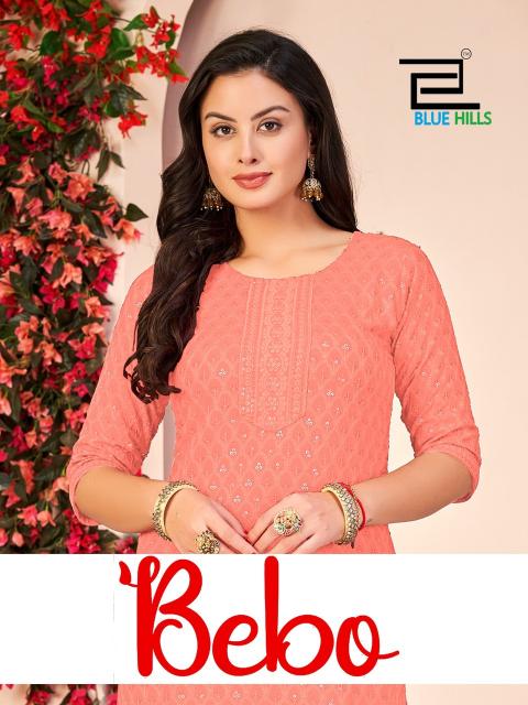 Blue hills bebo designer kurtis wholesale in hyderabad